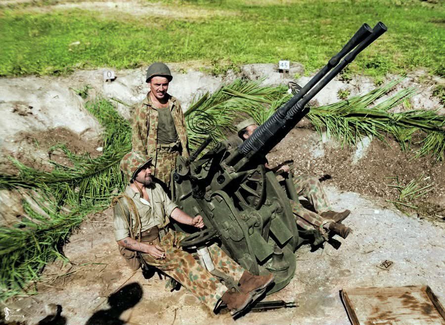 VoicesofWW2's tweet image. Japanese type 96 automatic cannon in Saipan
The 25mm Type 96 was an automatic cannon used by the Imperial Japanese Navy during World War II. It was mainly used as an anti-aircraft cannon over fixed-barrel, both single-barrel and two-to-three-barrel batteries, but it was also…