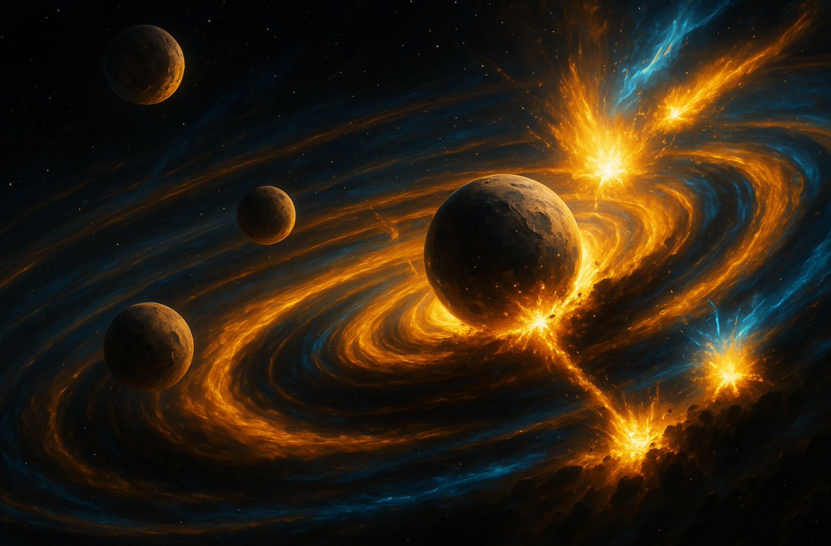 SpaceToday1's tweet image. 🌪️ VOCÊ SABIA que é possível simular a formação de planetas usando um tornado de água? 💧🪐
Cientistas alemães acabaram de revolucionar a astrofísica com um experimento simples, mas genial! Eles criaram um vórtice aquático que reproduz EXATAMENTE as condições dos discos cósmicos…