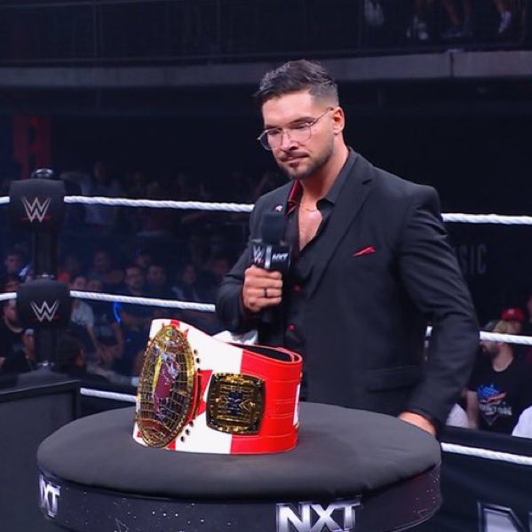 _PWChronicle's tweet image. The new NXT North American Championship is truly beautiful.
Thank you, @OfficialEGO. 🇨🇦❤️
#WWENXT