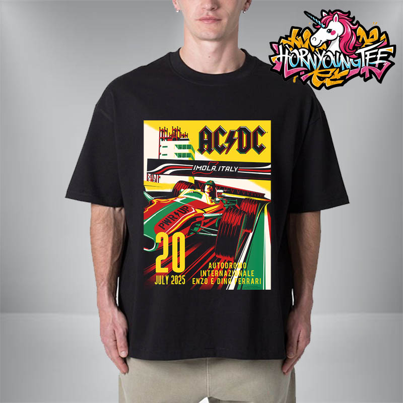 hornyoungtee's tweet photo. ACDC Imola Italy Concert Poster July 20 2025 Autodromo Internazionale Enzo e Dino Ferrari In Italy Unisex T-Shirt
See more at: https://t.co/q4lUmRO1aR
Buy now: 
https://t.co/IzeO57SwlJ https://t.co/u7JDF8NOi2