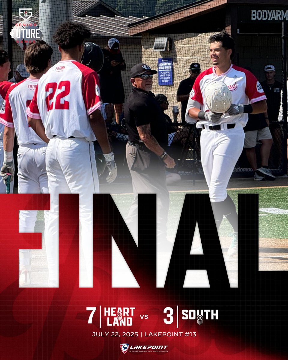 𝐓𝐞𝐚𝐦 𝐇𝐞𝐚𝐫𝐭𝐥𝐚𝐧𝐝 𝐆𝐚𝐦𝐞 𝐎𝐧𝐞 𝐑𝐞𝐜𝐚𝐩 📝

Team Heartland won their first game 7-3, while the offense tallied 12 hits and the pitching staff combining to punch out eight. #SFG25

🔗: loom.ly/efsNWBo