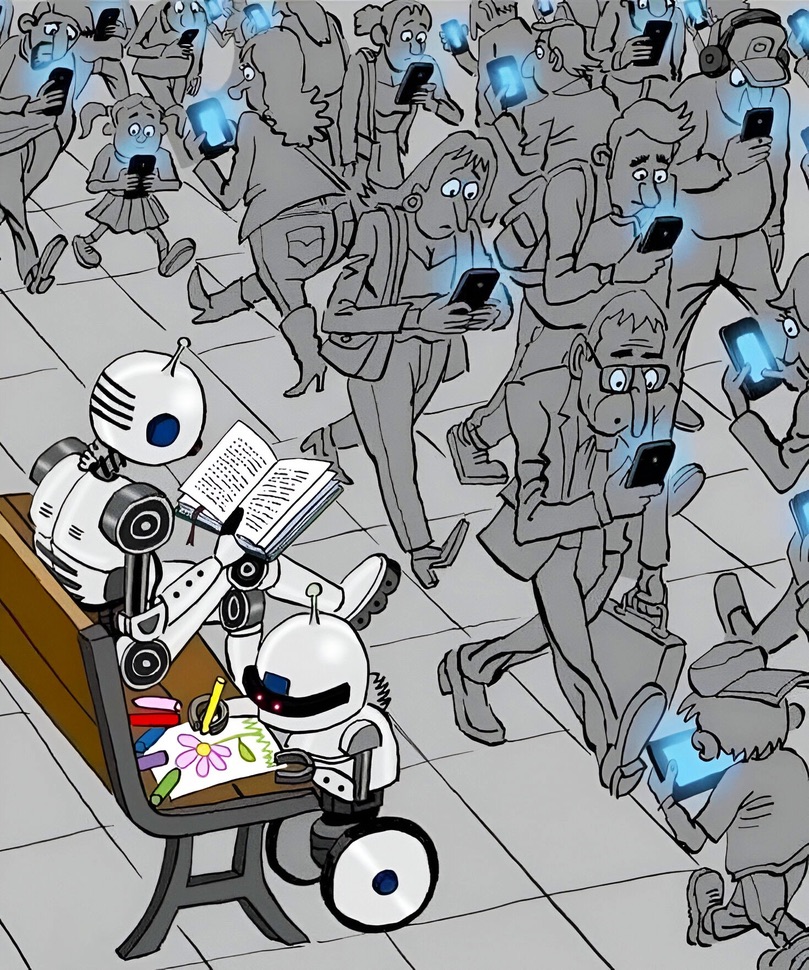 When the AIs are more human than the humans.
