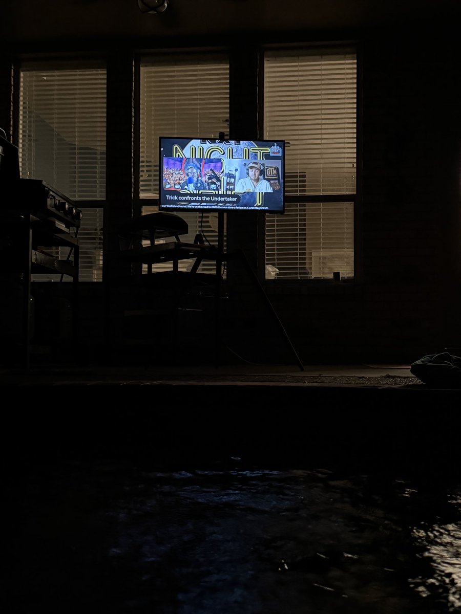 Watching some <a href="/NXTNightShift/">NXT Night Shift</a> in the pool!