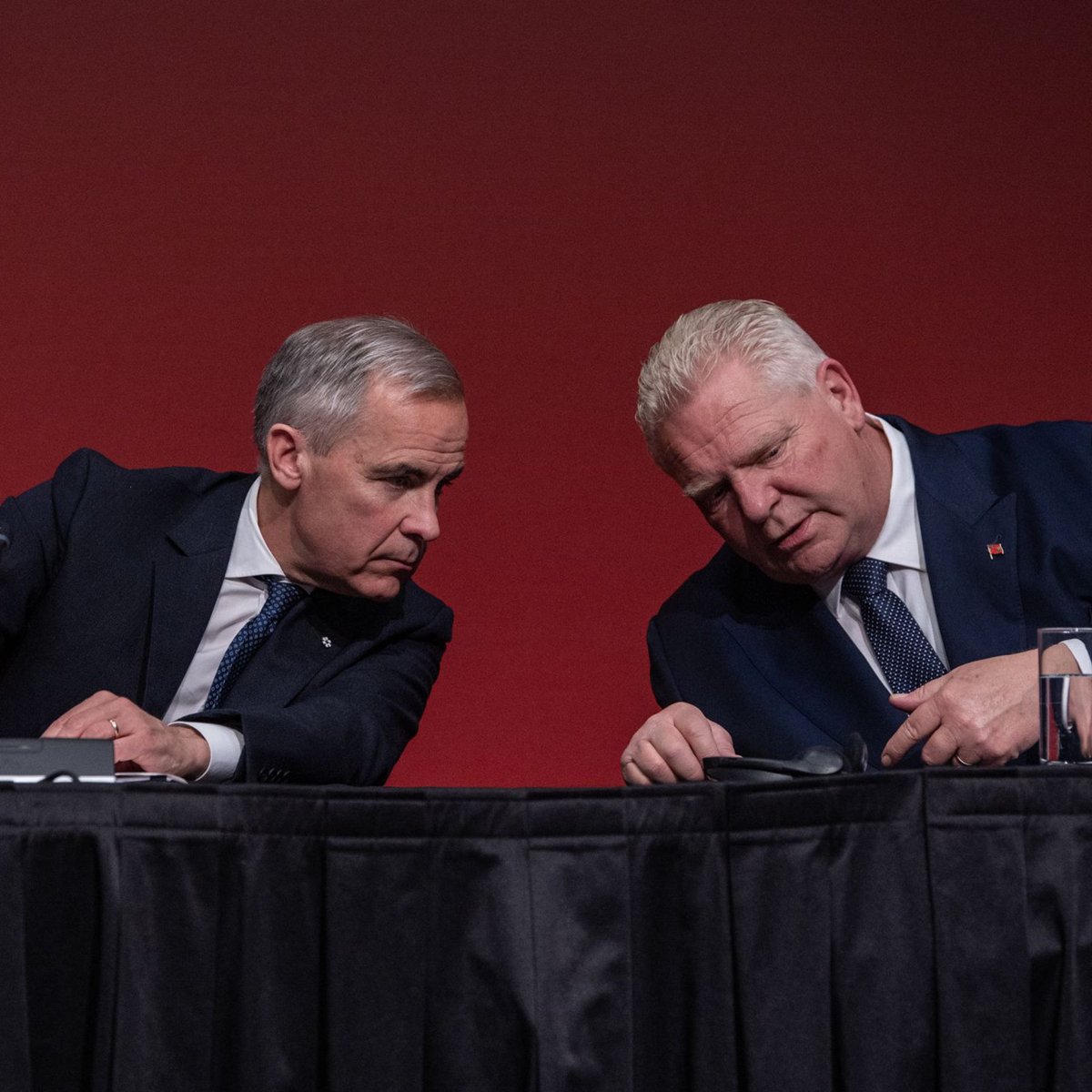 6ixbuzztv's tweet image. Premier Doug Ford says PM Mark Carney stayed at his cottage until 12:30 am last night “chatting in front of the fireplace solving all the world’s problems”