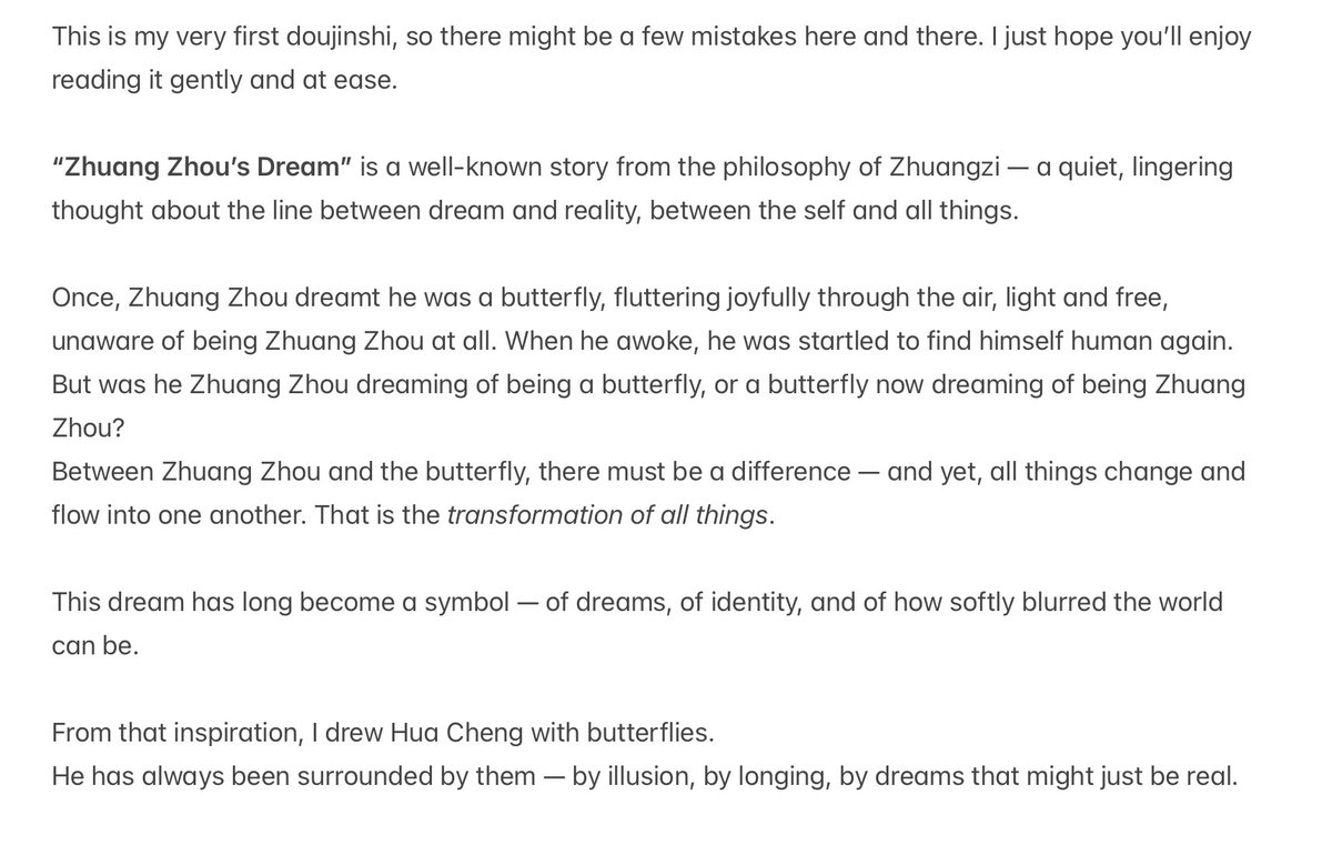 Soleia_ceder's tweet photo. [Doujinshi / Fanart / OOC] Heaven Official’s Blessing – Zhuang Zhou’s Dream

#HuaCheng #HeavenOfficialsBlessing #谢怜 #花城 https://t.co/UW0UBKFEkh