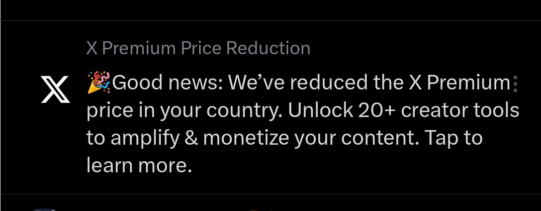 Rambabu0123456's tweet image. X Premium is now Rs.470/Month 😍

If anyone is using the web?

Please check the price there and let me know.

#X #XPremium #XSubscription
#Premium #XPremiumPrice #XPremiumPriceReduction