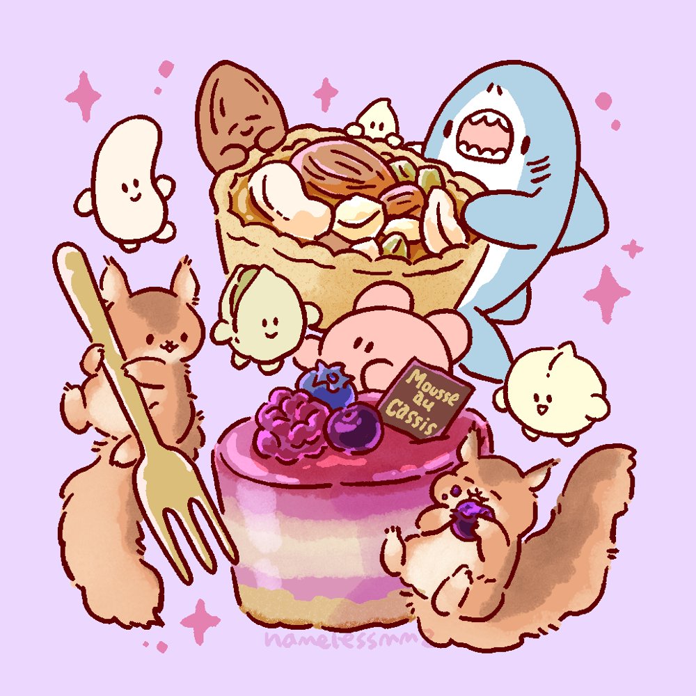 namelessmm2's tweet image. 昨日は #ナッツの日 今日は #カシスの日 〜🐿🥜🫐