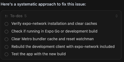 SherryYanJiang's tweet image. had an expo bug today. just switched to claude opus (yolo) in @cursor_ai, asked it to debug + plan + fix.
it worked in mins. what a time to be alive...