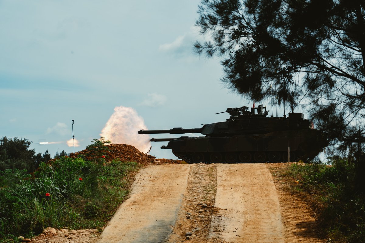 MoNDefense's tweet image. Smoke and fire converge
into formidable strength.
With the dust, we rise.
#WinnerWednesday #M1A2T