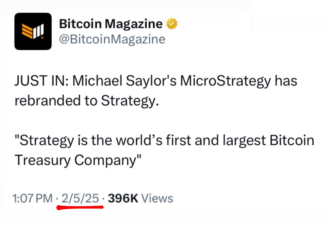 TheBTCTherapist's tweet image. It hasn’t even been 6 months since Strategy officially announced themselves as the first Bitcoin Treasury Company.
We are incredibly early.