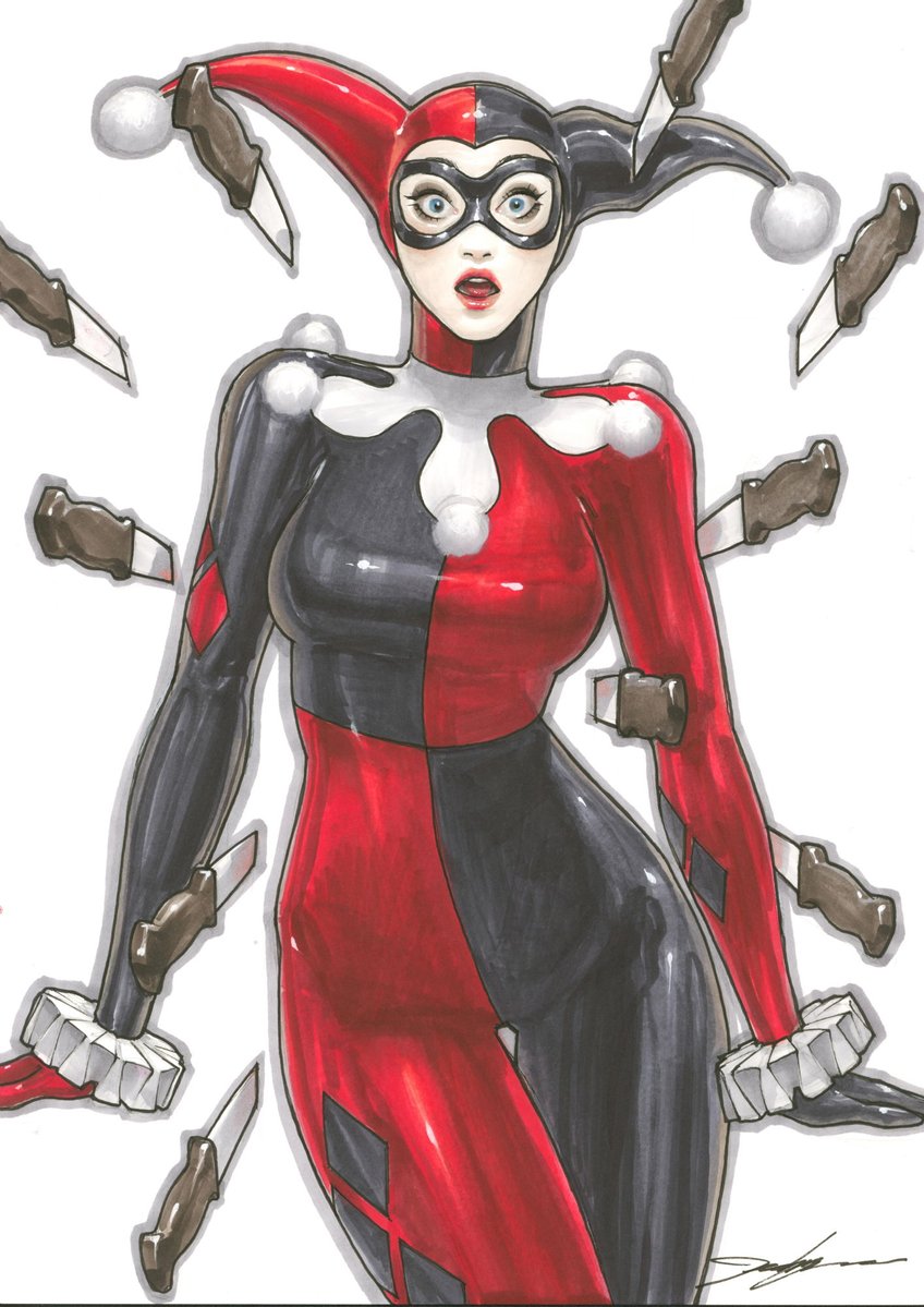 ComicCrusaders's tweet image. Harley Quinn by Jeehyung Lee #comics #comicbookart #art #comicart