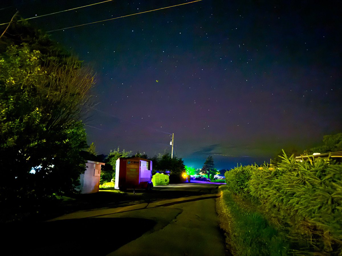 kevjgilly's tweet photo. Cavendish (Marco Polos) P.E.I. 12am. Cell shot shows the #northernlights are out! https://t.co/b1j27D79h3