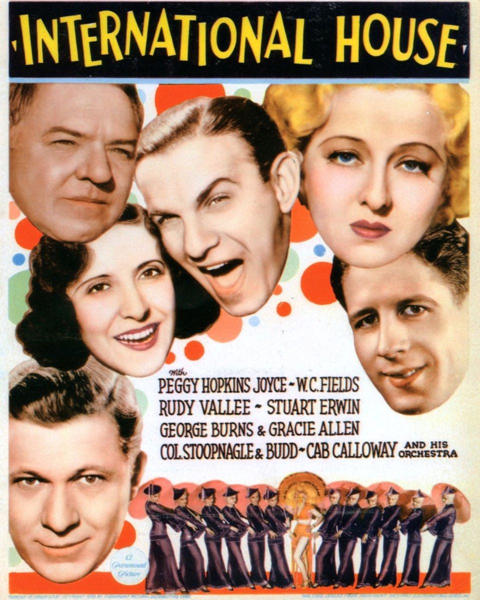 vistahollywood's tweet image. INTERNATIONAL HOUSE (1933) screens this weekend, Saturday & Sunday, July 26th & 27th, at 10:00am. Advance tickets on sale at the theater and online.