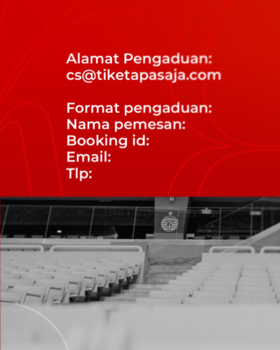 Persija Jakarta (@persija_jkt) on Twitter photo ๐๐๐๐๐๐๐ ๐๐๐๐๐๐๐๐๐๐: ๐๐๐๐๐๐๐๐๐ ๐๐๐๐ & ๐๐๐๐๐๐ ๐๐๐๐๐๐๐ ๐๐๐๐/๐๐๐๐ ๐ฏ
โฝ: Persija vs Arema FC
๐: Sabtu, 26 Juli 2025
๐ก: Mulai 17.30 WIB
๐: Jakarta International Stadium
๐๐ฎ๐๐ฒ๐ด๐ผ๐ฟ๐ถ ๐ง๐ถ๐ธ๐ฒ๐:
VIP: Rp300.000,-
VIP Family 3: ๐๐๐๐๐๐๐ ๐๐๐๐๐๐๐๐๐๐: ๐๐๐๐๐๐๐๐๐ ๐๐๐๐ & ๐๐๐๐๐๐ ๐๐๐๐๐๐๐ ๐๐๐๐/๐๐๐๐ ๐ฏ
โฝ: Persija vs Arema FC
๐: Sabtu, 26 Juli 2025
๐ก: Mulai 17.30 WIB
๐: Jakarta International Stadium
๐๐ฎ๐๐ฒ๐ด๐ผ๐ฟ๐ถ ๐ง๐ถ๐ธ๐ฒ๐:
VIP: Rp300.000,-
VIP Family 3: