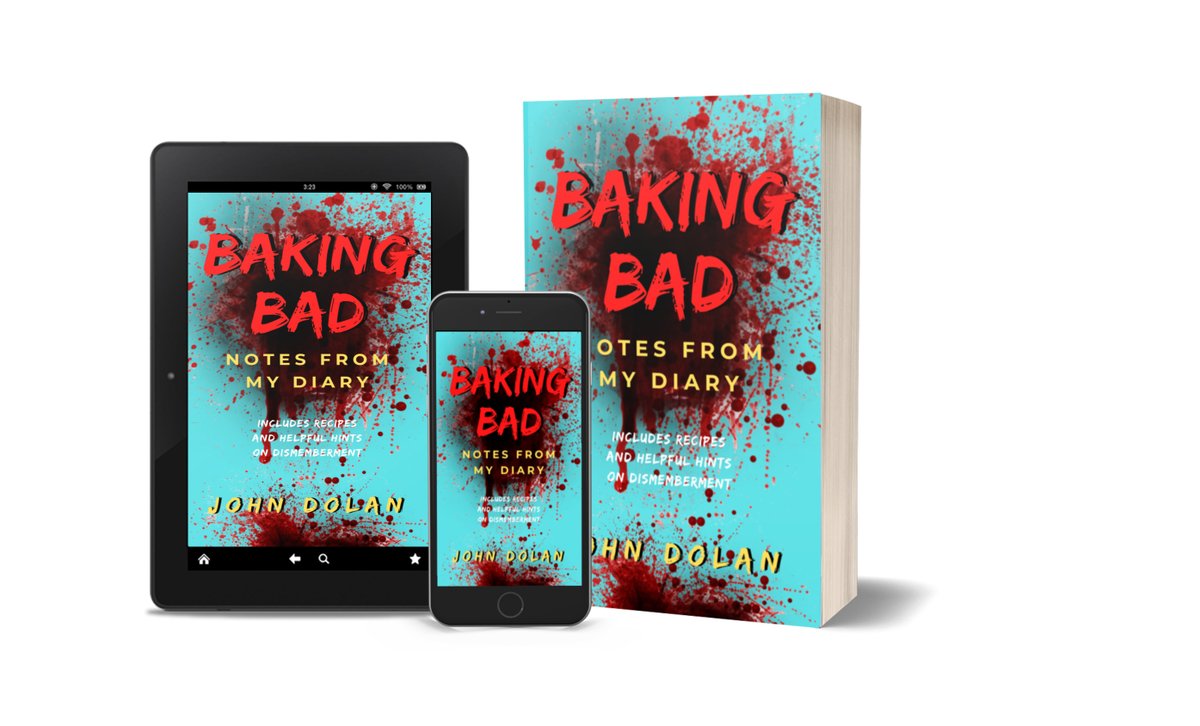 JohnDolanAuthor's tweet image. FREE UNTIL 25 JULY!
BAKING BAD
“I need to spend some time reburying in the garden. Next door’s dog has dug up a foot.”
So begins a surreal journal which plumbs the depths of black comedy. It might make your hair stand on end!
US amzn.to/3ig0Ryr
UK amzn.to/3ig19Fx