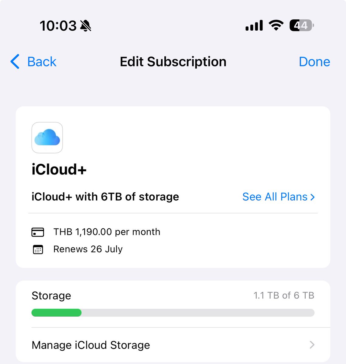 *ว่าง3ที่ค่า* เปิดหาร iCloud 6TB ค่า คนละ 198฿/เดือนค่ะ ขอเก็บทีละ3เดือนนะคะ #หารicloud