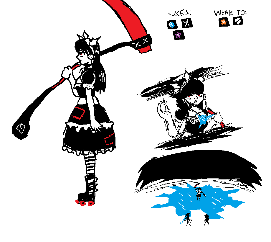 KnightTrowel's tweet image. rough doodles of a boss design I've had bobbing in and out of my head for like 4 months now