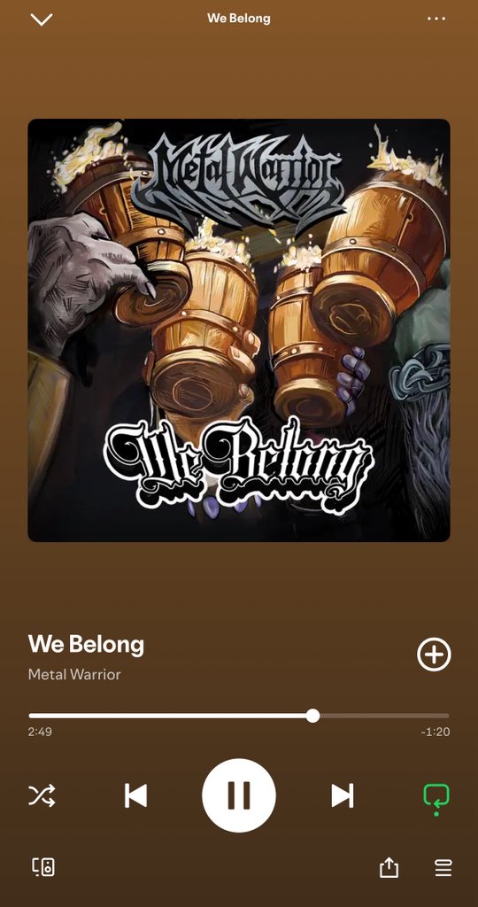It’s <a href="/MetalWarriorOFL/">Metal Warrior ⚔️</a> or Nothing!!!
W release <a href="/StoneGreg/">Greg Koch</a> 🫡

Listening to this as I ape the $METAL token🫡

C.a 

3oqcUejEoAjGKcqBRs98XRmB4grsBk2rjjPZS7wEbonk

Dyor!
NFA