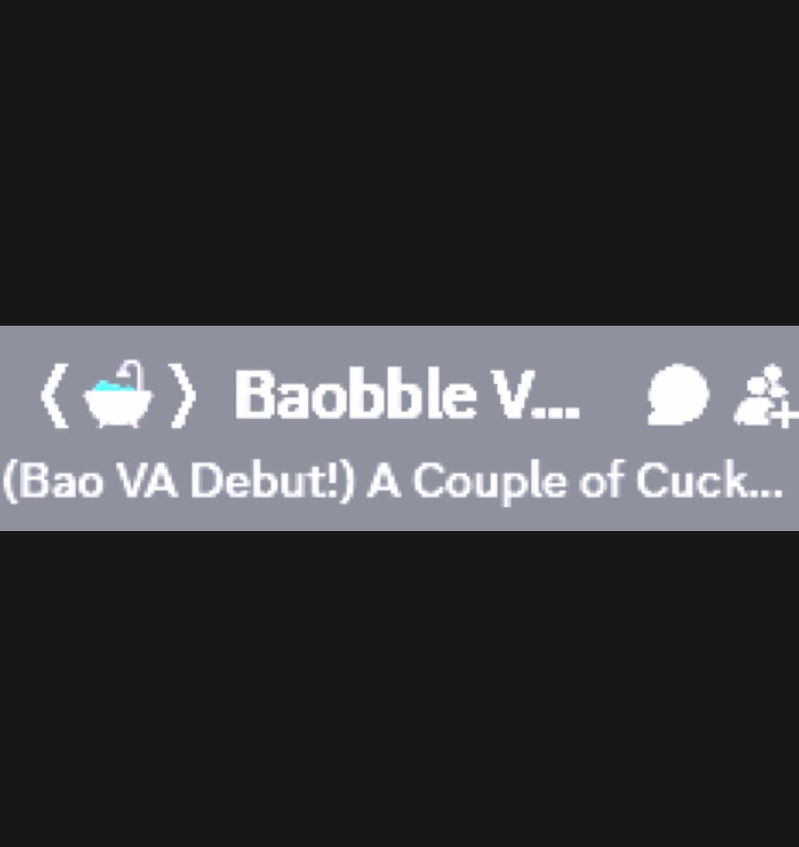 baovtuber's tweet image. Extremely unfortunate cut off during the Baobble Server watchalong of my anime VA debut 😭😭😭😭😭😭😭😭😭😭