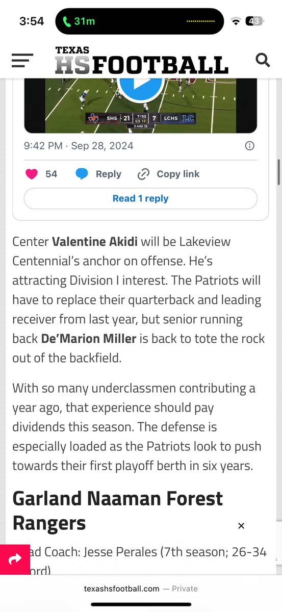 De’Marion “Man Man” Miller (@laamanmann) on Twitter photo Ready for the season. Go Patriots! <a href="/saincilaire/">Coach Ant Saincilaire</a> <a href="/raymondburks67/">My Info</a> <a href="/LC_PAT_NATION/">Patriot Nation</a> <a href="/dctf/">Dave Campbell's — TexasFootball.com</a>
#Patriotnation
#HTT Ready for the season. Go Patriots! <a href="/saincilaire/">Coach Ant Saincilaire</a> <a href="/raymondburks67/">My Info</a> <a href="/LC_PAT_NATION/">Patriot Nation</a> <a href="/dctf/">Dave Campbell's — TexasFootball.com</a>
#Patriotnation
#HTT