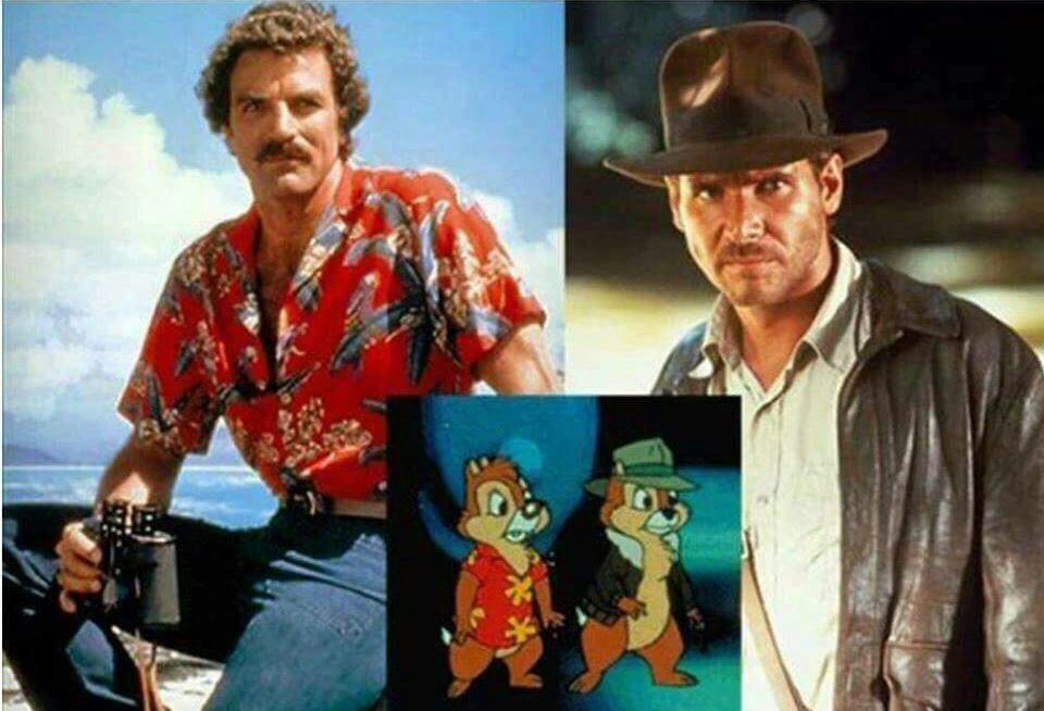 How old were you when you realized Chip and Dale were just animated versions of Magnum P.I. and Indiana Jones?