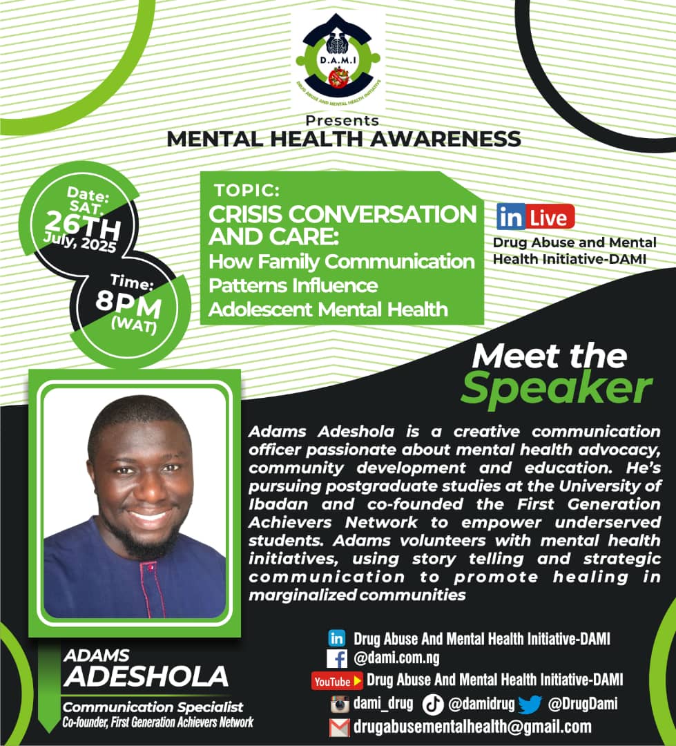 DrugDami's tweet photo. Supportive family communication can play a crucial role in fostering resilience and healthy coping mechanisms, whereas poor communication can worsen mental health outcomes.

Kindly join by using the link below:

https://t.co/vsS6R8xW7X https://t.co/DEhmTMC0So