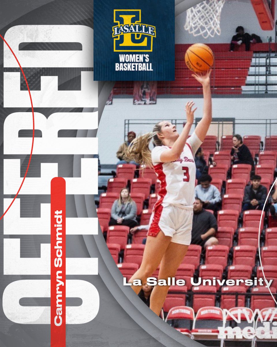 CamSchmidt08's tweet image. After a great talk with @CoachDay80, I am grateful to receive an offer from @LaSalle_WBB! Thank you for believing in me!