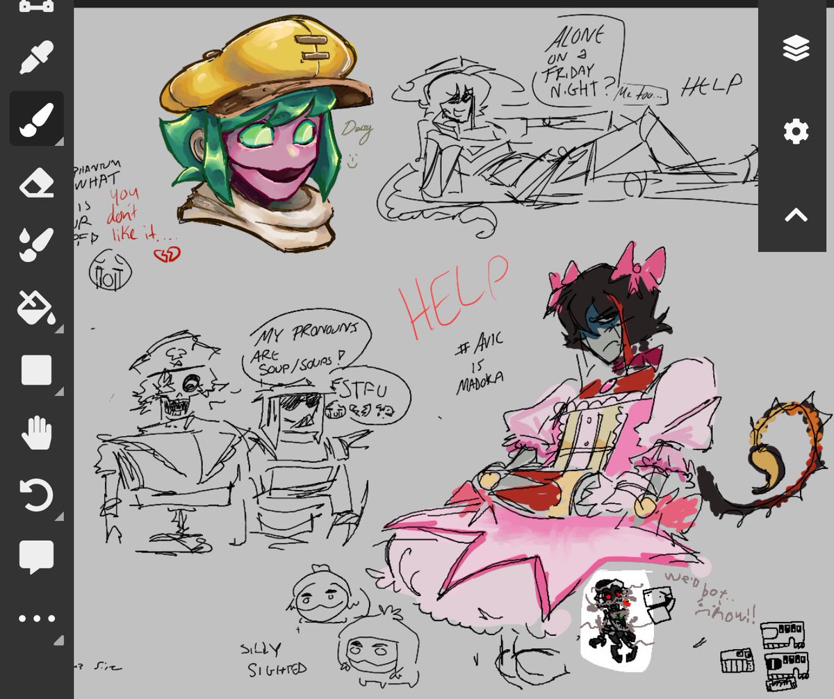 mirageultrakill's tweet image. stuff from magma