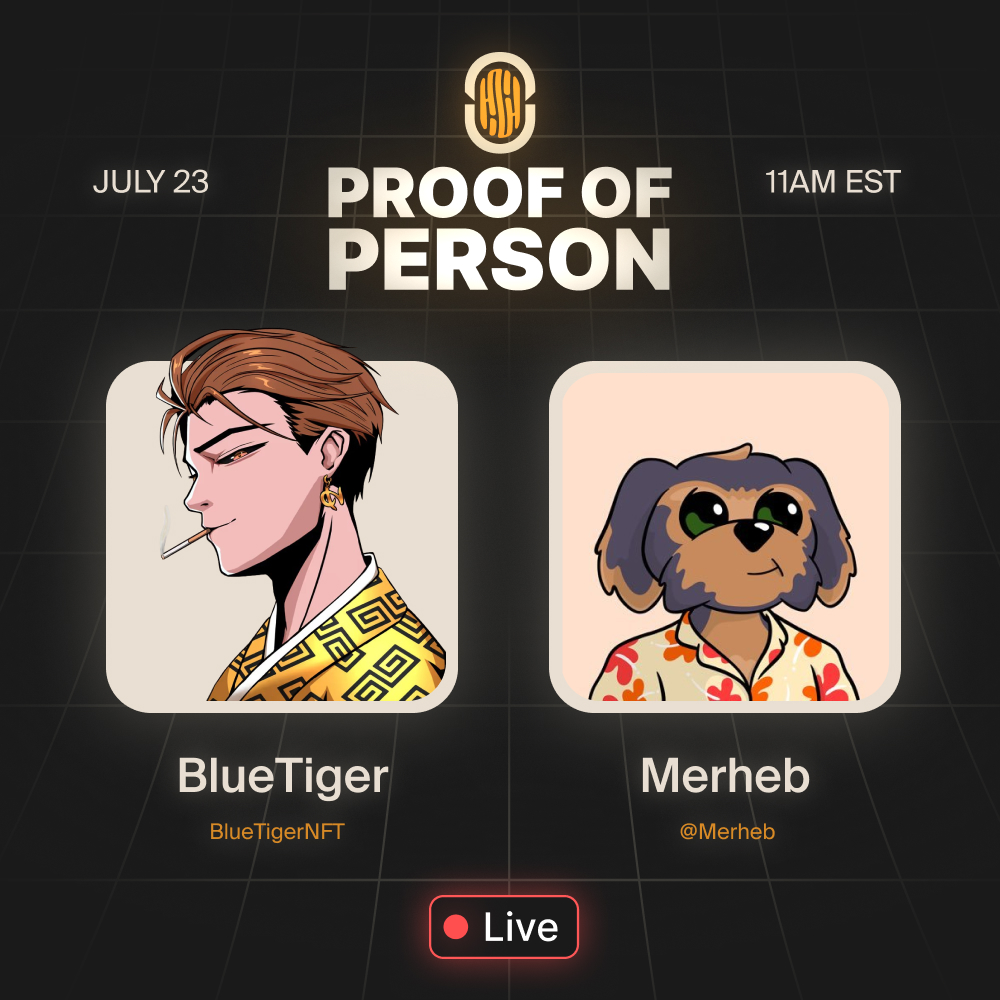 BlueTigerNFT's tweet image. Live-streaming in 12h! ποΈπ¬
Join us for @popshowxyz EP11 featuring @merheb: @AbstractChain streamer, creator, Gacha ambassador, and much more.
ποΈSet your reminders: Wednesday, 11am EST.