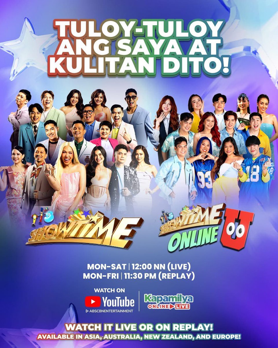 Unli good vibes talaga ‘pag kasama ang #ItsShowtime fam at #ShowtimeOnlineU fam! 🤩🤙

#Showtime #KapamilyaOnlineLive #ViceGanda