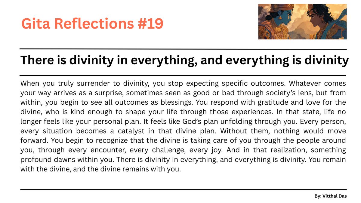 hmalviya9's tweet image. There is divinity in everything, and everything is divinity.
- Bhagavad Gita