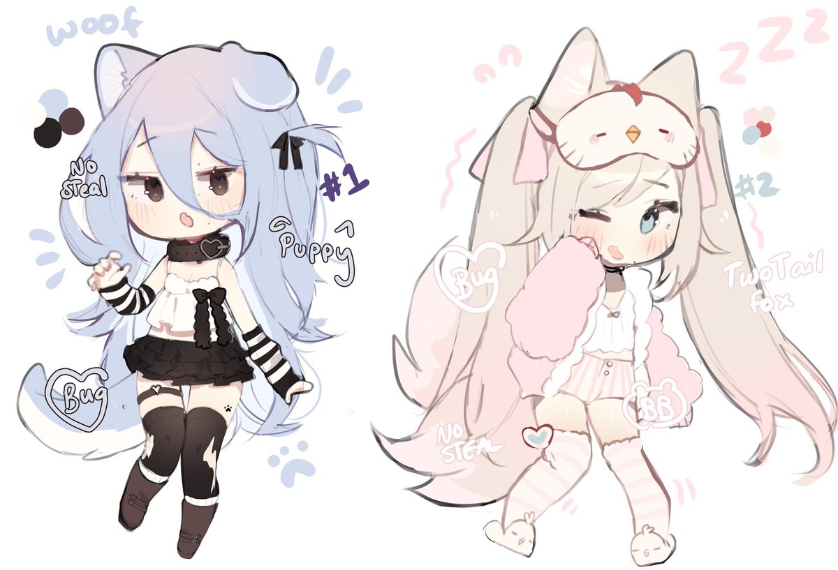 Bugga_bu's tweet image. 🤍🐾 - periwinkle puppy 🐾🎀sleepy Fox
BTA bid below TOS under my comment
🔃 appreciated! :)