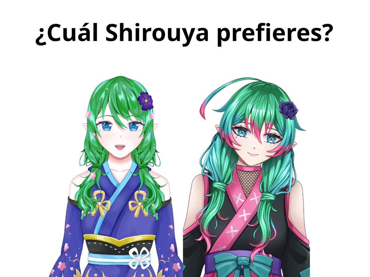ShirouyaVT's tweet image. Hay 2 Shiros! ¿Cuál prefieres?