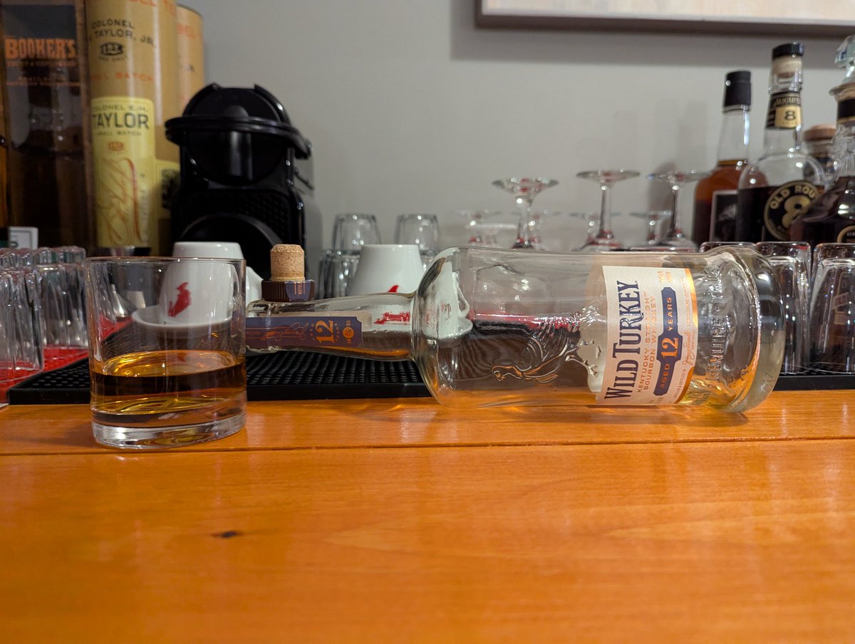 Saying goodbye to a great bottle. <a href="/WildTurkey/">Wild Turkey</a> <a href="/RBird101/">Rare Bird 101 🦃</a> <a href="/FirebirdBo/">Bo Garrett</a>