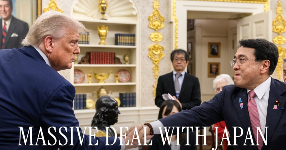 MothershipSG's tweet image. Trump announces 15% tariff on Japan, down from 25%, Japan to invest S$700 billion in US bit.ly/3UoBF8D