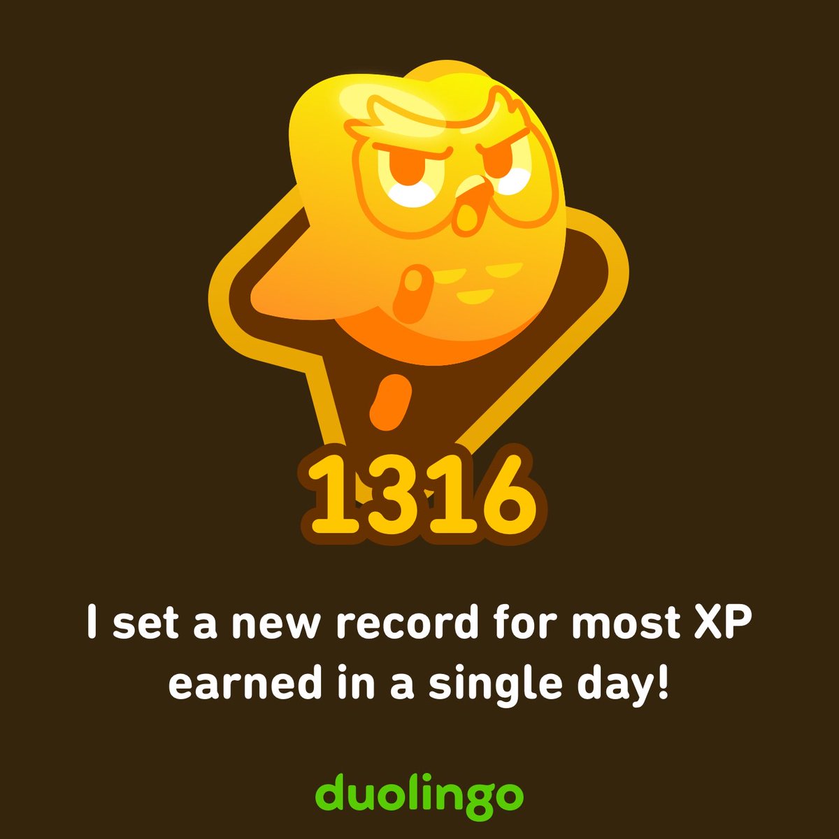 rawdog10's tweet photo. I earned an achievement on Duolingo! It’s free, fun, and effective for learning languages. https://t.co/r9cuSTCtwj