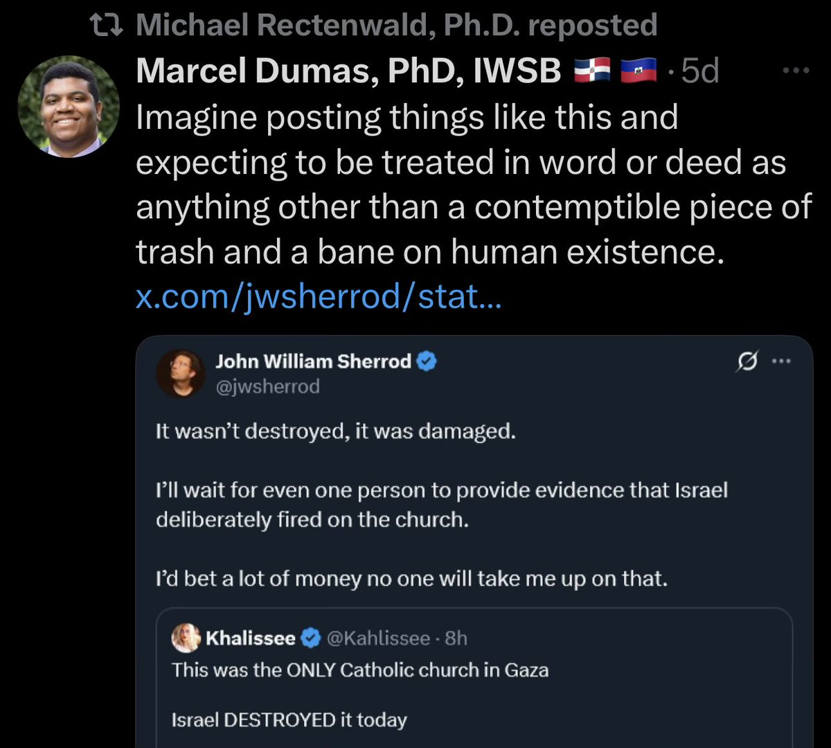 jwsherrod's tweet image. Marcel and Rectenwald both have me blocked, but they still tweet about me…
Many (but not all) Mises figures continue to get more and more unhinged.