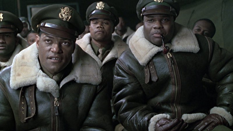 _ian_evans's tweet image. Malcolm-Jamal Warner as “Lieutenant Leroy Cappy” in The Tuskegee Airmen TV Film from 1995 alongside Cuba Gooding Jr. and Laurence Fishburne.