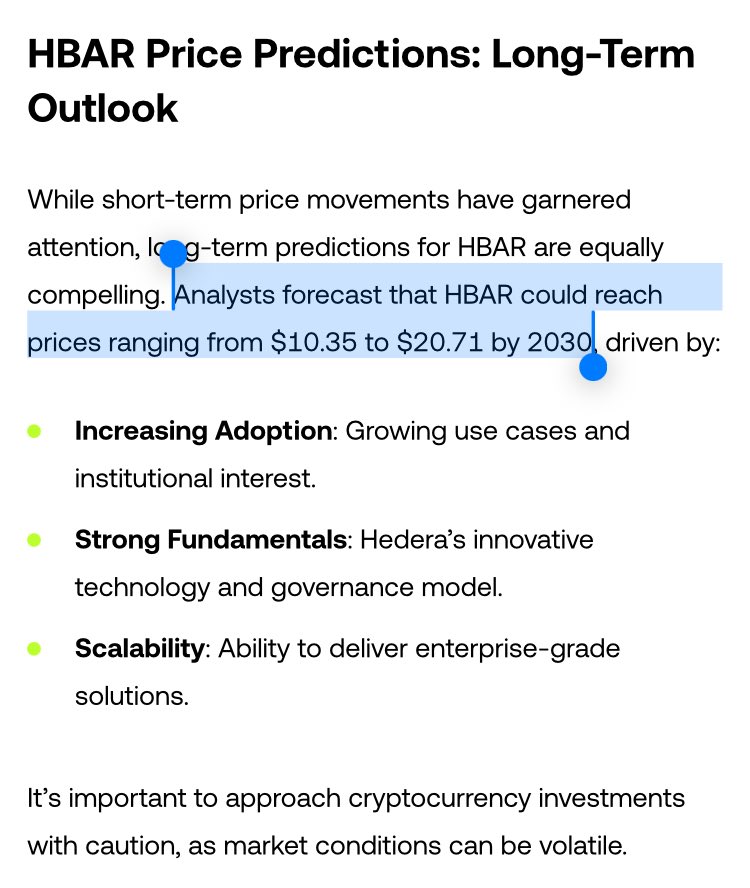 markchadwickx's tweet image. 🚨 Just In: $HBAR Price Prediction - $10.35 to $20.71 by 2030
“Technical analysis reveals that it is trading above all major moving averages, including its previous high from May 10. This bullish momentum suggests potential growth toward $0.50, representing a 120% increase.”…