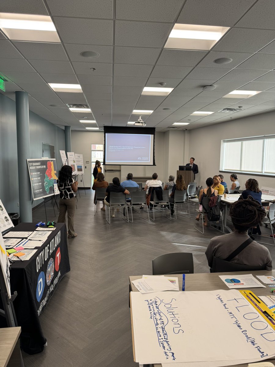 DingleForATL's tweet image. Attended the Climate Resilient Atlanta Event by the Mayor’s office or Sustainability and Resilience to learn more about how climate change affects our city. #DingleForAtlanta