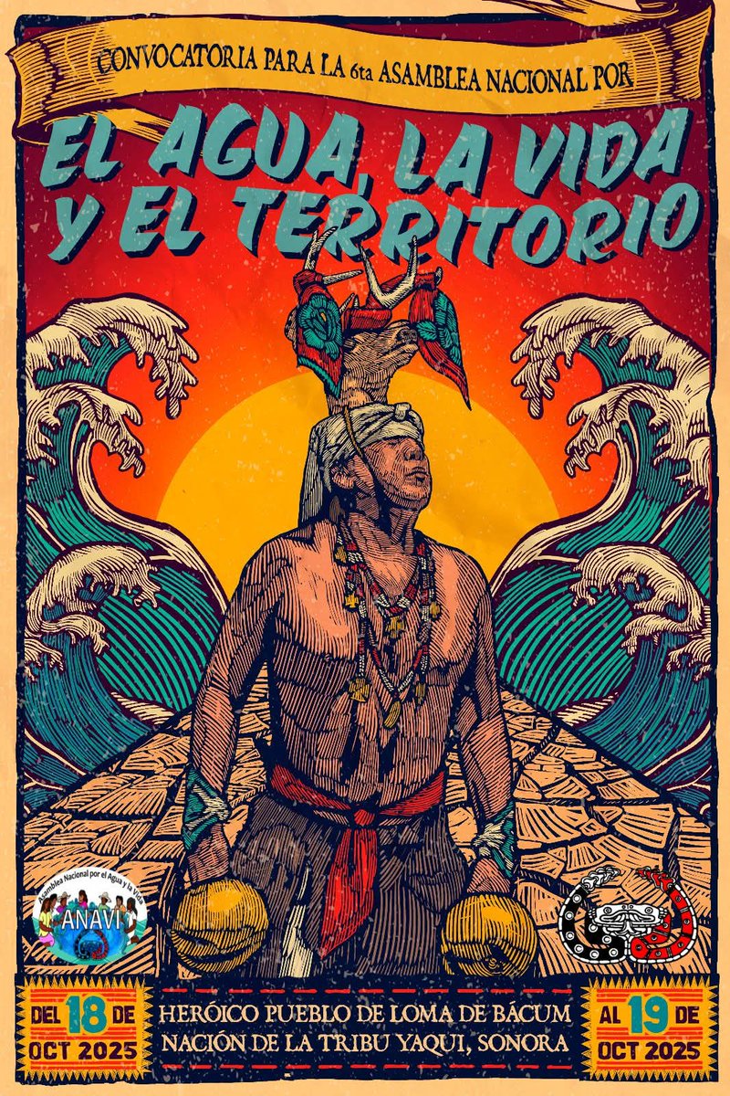 CNI_Mexico's tweet image. CONVOCATORIA 6a ASAMBLEA NACIONAL POR EL AGUA, LA VIDA Y EL TERRITORIO
wp.me/p8qHTQ-2Xi