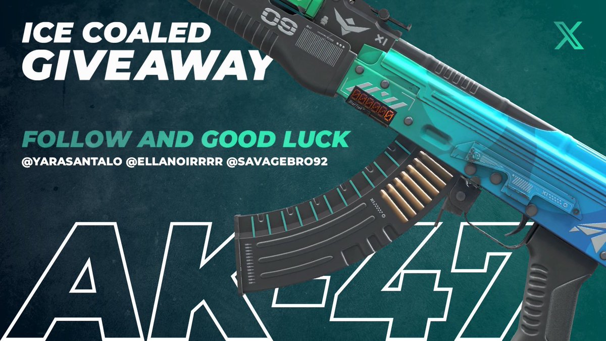 🔥CS2 GIVEAWAY🔥

🎁AK 47 ICE COALED

➡️TO ENTER:

✅Follow me ,<a href="/yarasantalo/">yara🎀</a> &amp; <a href="/ellanoirrrr/">Ella</a> 
✅RT &amp; Like

⏰Giveaway ends in 7 days. Good Luck!

#CS2 #CS2Giveaway #Giveaway