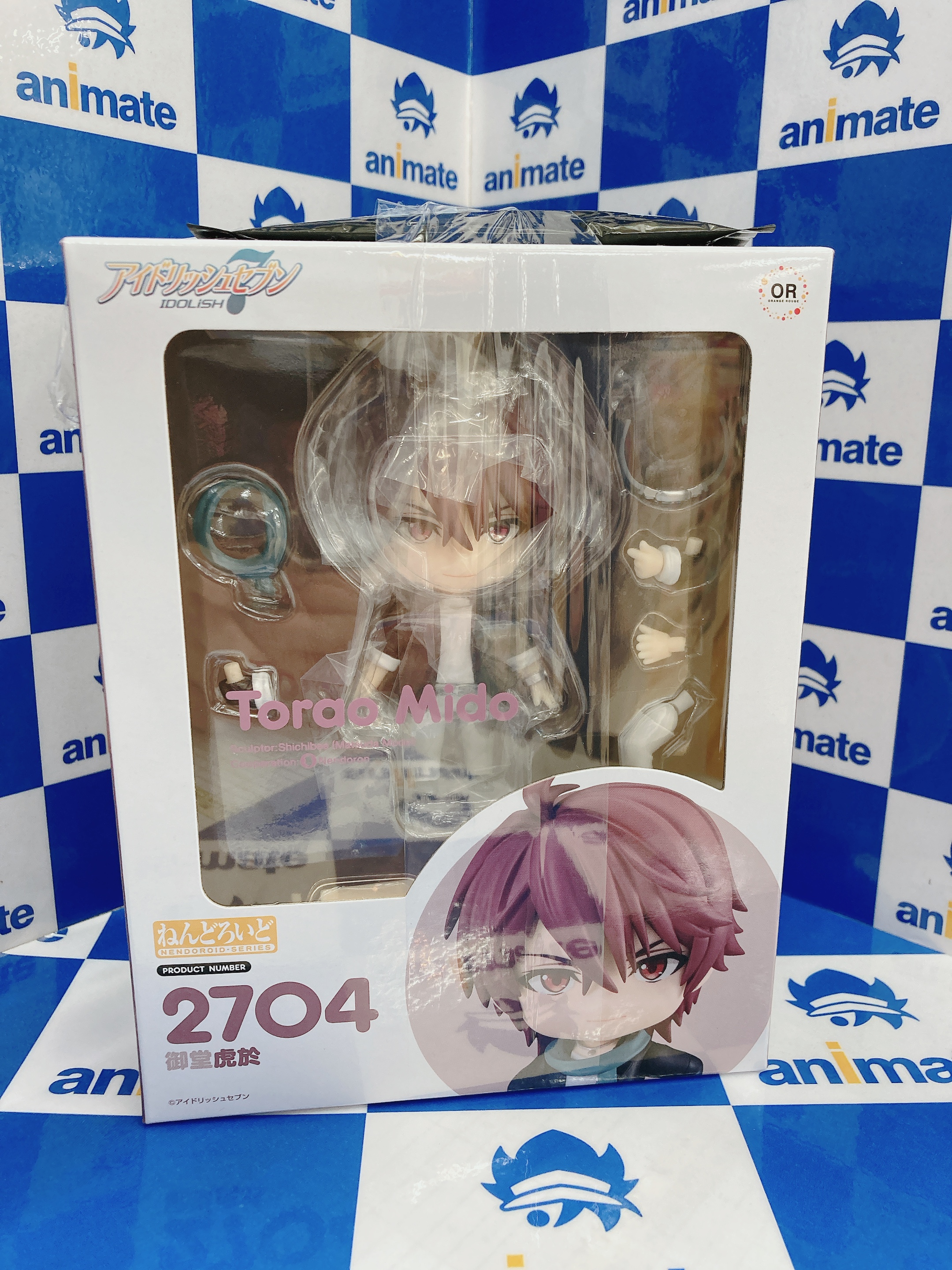 新品未開封　アイナナ ねんどろいど　御堂虎於　ŹOOĻ アニメイト特典付 アイドリッシュセブン」に登場するアイドルの1人「御堂虎於」が