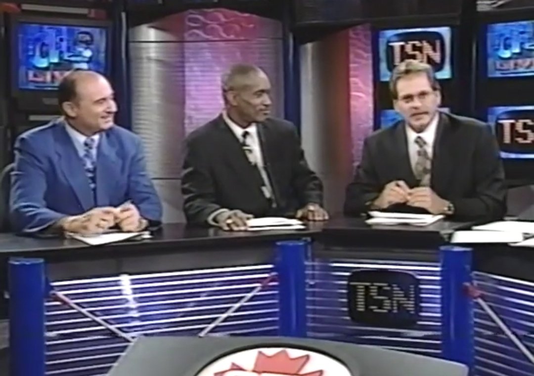 CFLLATENEWS's tweet image. Forever a legend.
Dutchy and the panel in 1996.
#CFL