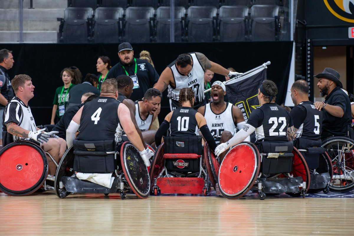 dodwarriorgames's tweet image. Team SOCOM will face Team Marine Corps and Team Army with take on Team Air Force for the Semi-Final round of Wheelchair Rugby!
Support our Warriors Wednesday, July 23 at Ed Robson Arena starting at 1400 MST (FREE and open to the public)! Watch live at dodwarriorgames.com.