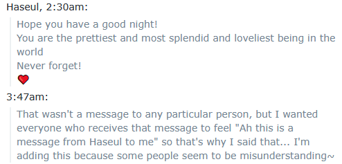 litell_johnn's tweet image. Chat highlights: Haseul wants to encourage everyone (250723)
Text links:
reddit.com/r/LOONA/commen…