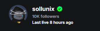 SolLunix's tweet image. 10,000 Followers man 🍀
I'm on a generational run
This is only the start to something crazy
I love you guys ❤️
