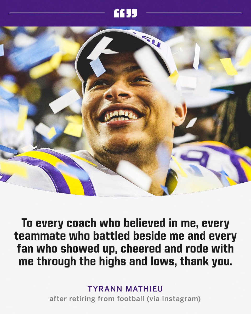 SECNetwork's tweet image. There will only ever be one Honey Badger, and he got his 馃挍
@LSUfootball | @LSUsports