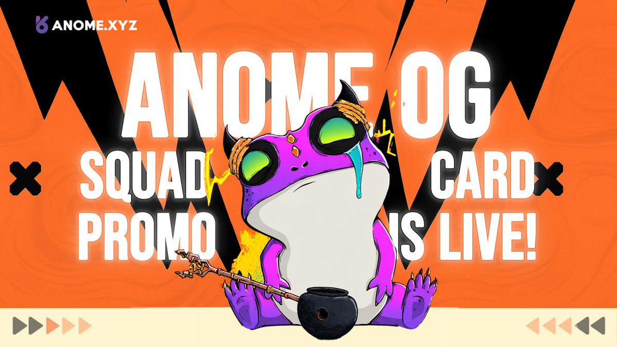 Anome_Official's tweet image. 🔥 ANOME OG Squad Card Promo Is Live! 🔥
We just dropped a fresh batch of 500 OG Cards! available now for 2 ETH through official agents.
🎁 Buy & instantly receive $7,000 USD worth of NFT cards
🔥 Burn 50% → your SBT upgrades to a full OG Card (freely tradable)
👥 Refer a…