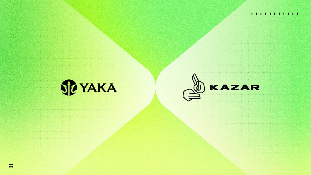 YakaFinance's tweet image. New frens unlocked @kazarHQ 🔱
We’re excited to be partnering with Kazar, a zero-code, hyper-accessible platform on a mission to democratize game creation for the next billion players.
Kazar empowers creators with drag-and-drop tools, one-click deployment across platforms, and…
